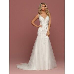 Da Vinci Lace Fit & Flare Bridal Wedding Dress 50484